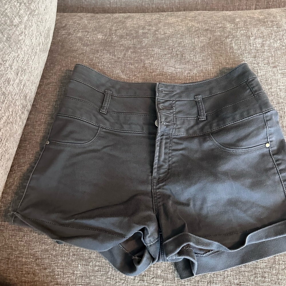 Refuge High Waist Black Women's Shorts